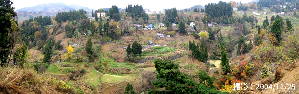 地すべり対策工施工前