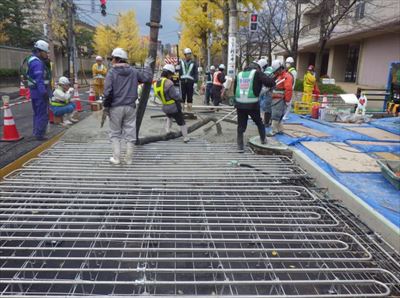 下水熱を利用した融雪技術 新潟市内で工事中 株式会社 興和